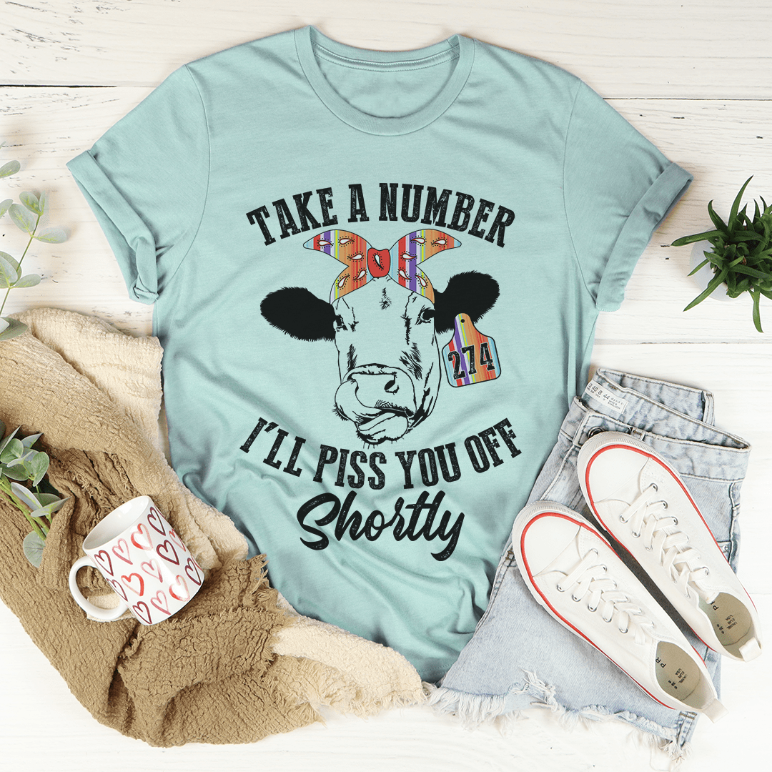 Take A Number Cow T-Shirt