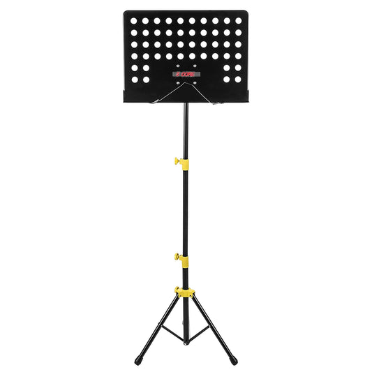 5 Core Sheet Music Stand Professional Folding Adjustable Portable Orchestra Music Sheet Stands; Heavy Duty Super Sturdy MUS YLW