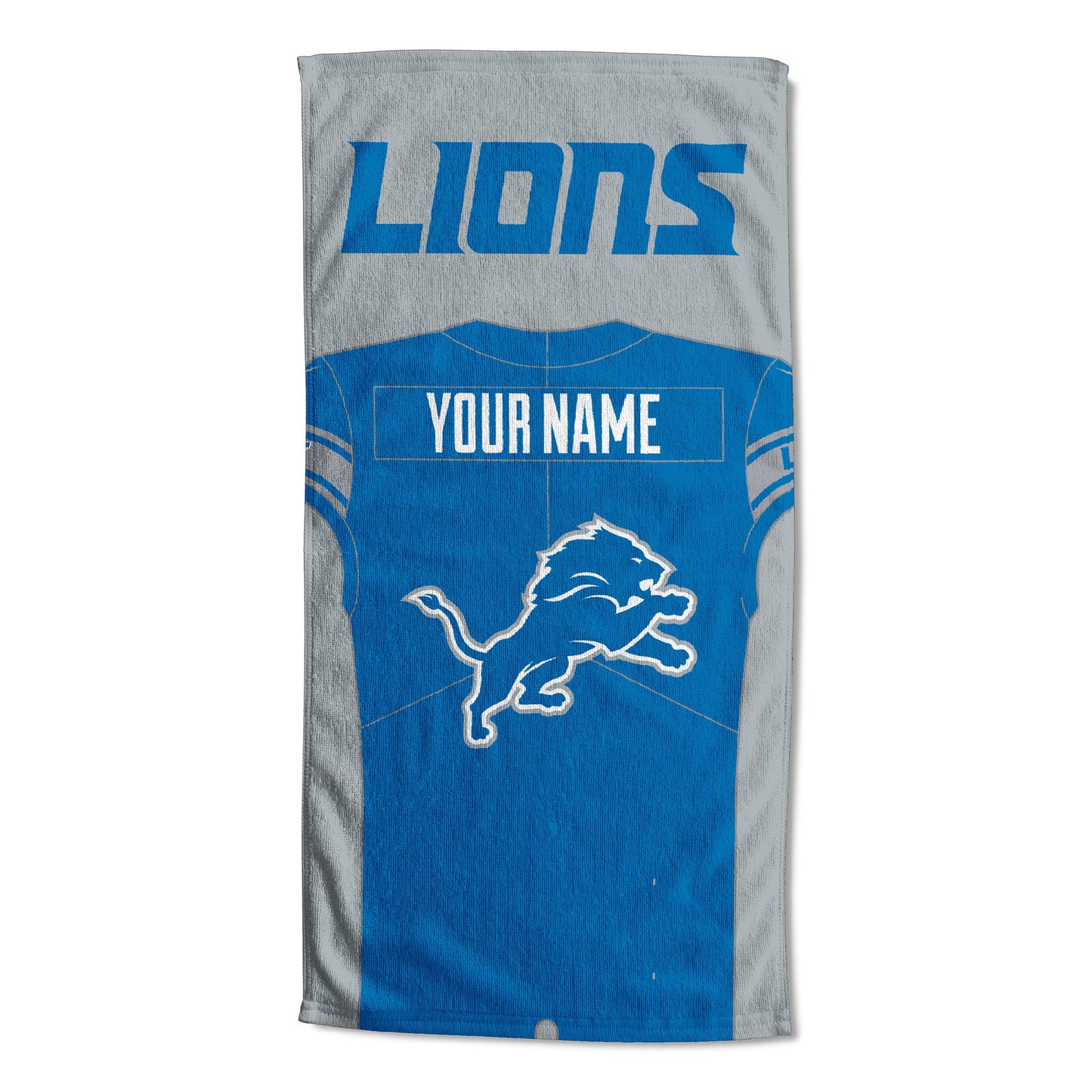 [Personalization Only] Detroit Lions "Jersey" Personalized Beach Towel