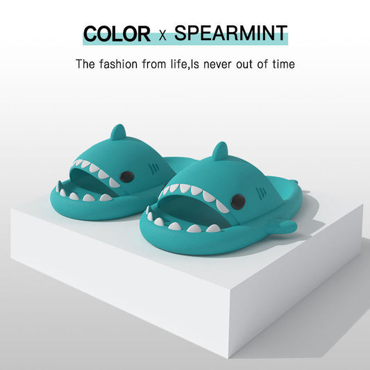 Summer Slippers Female Lovely Shark Shape Slides Outdoor Women Shoes Kids Children Flip Flops Men Couples Cartoon EVA Wholesale