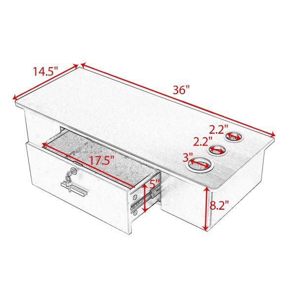 Classic Wall-Mounted Styling Station with Drawer and Tool Holes, Vanity Table, Dressing Table, Equipment for Barber Beauty Spa Salon Shops, Black XH