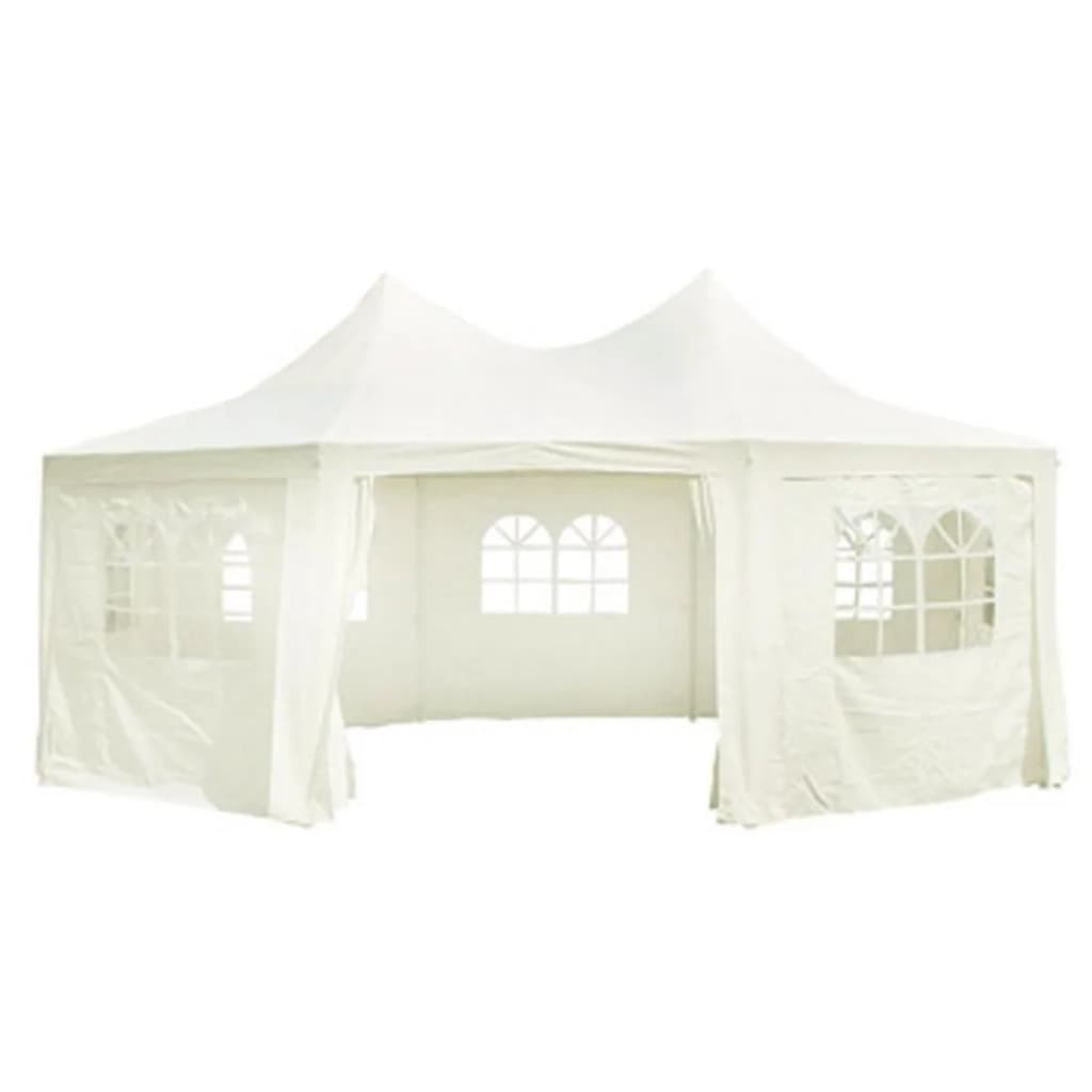 Octagonal Party Tent Cream White 20' x 15' x 12'