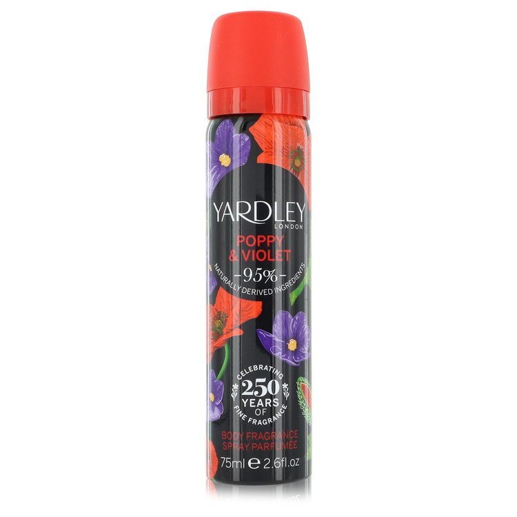 Yardley Poppy & Violet by Yardley London Body Fragrance Spray 2.6 oz