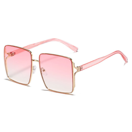 Women Sunglasses Fashion Square Sunglass Oversized Ocean Lens Sun Glasses Retro UV400 Gradients Shades Eyewear Gafas De Sol