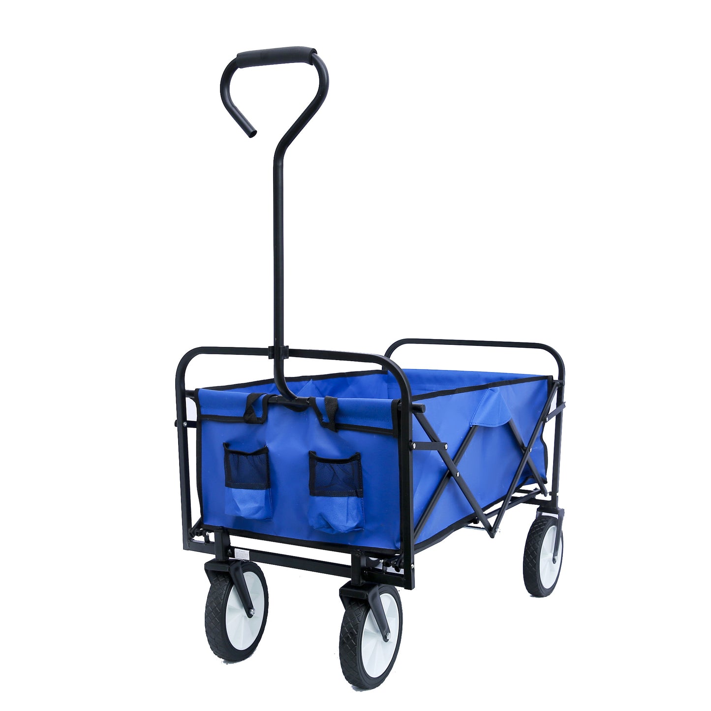 Outdoor Folding Wagon Garden ;  Large Capacity Folding Wagon Garden Shopping Beach Cart ; Heavy Duty Foldable Cart;  for Outdoor Activities;  Beaches;  Parks;  Camping