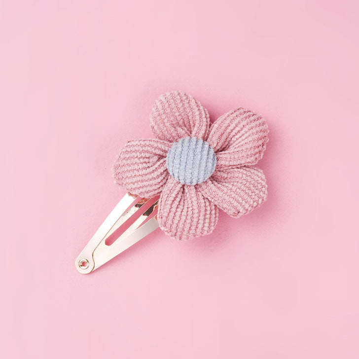 Girls Woolen Sunflower One Word Hair Clips Accessory