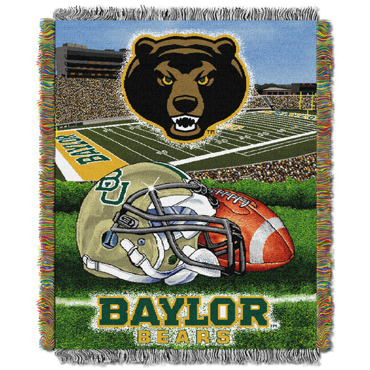 Baylor OFFICIAL Collegiate "Home Field Advantage" Woven Tapestry Throw