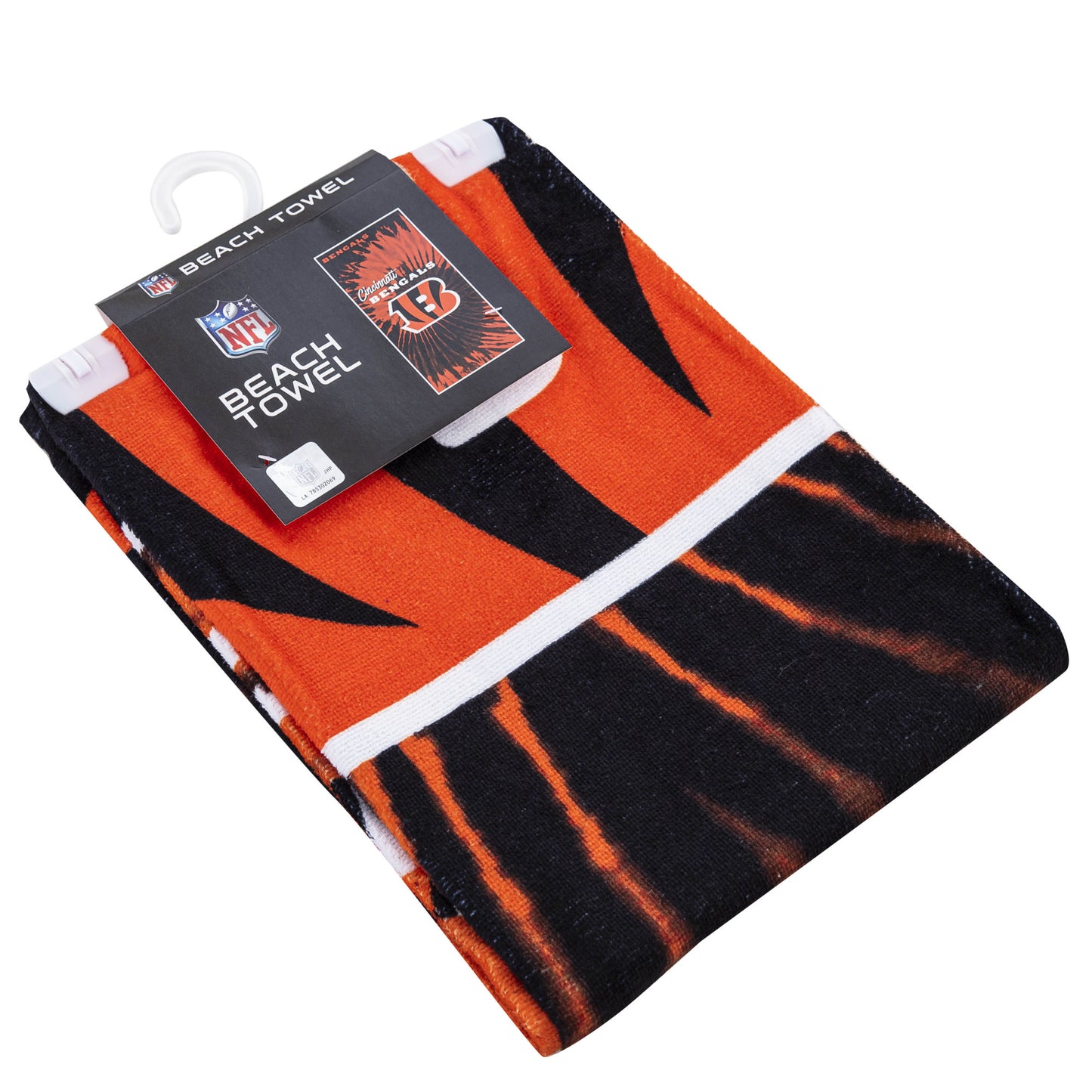 Bengals OFFICIAL NFL "Psychedelic" Beach Towel; 30" x 60"