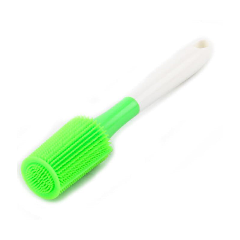 Silicone Cleaning Bottle Brush Silica Gel Cleaning Brush Bottle Cup Cleaning Brush for Glass Cup Thermos Coffee Mug Long Handle Dishwashing Tool