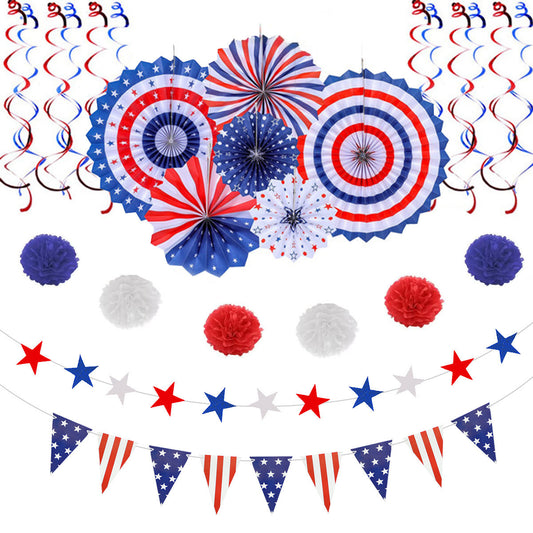 Patriotic Decorations Set, 4th Of July Party Decorations, Independence Day Party Supplies
