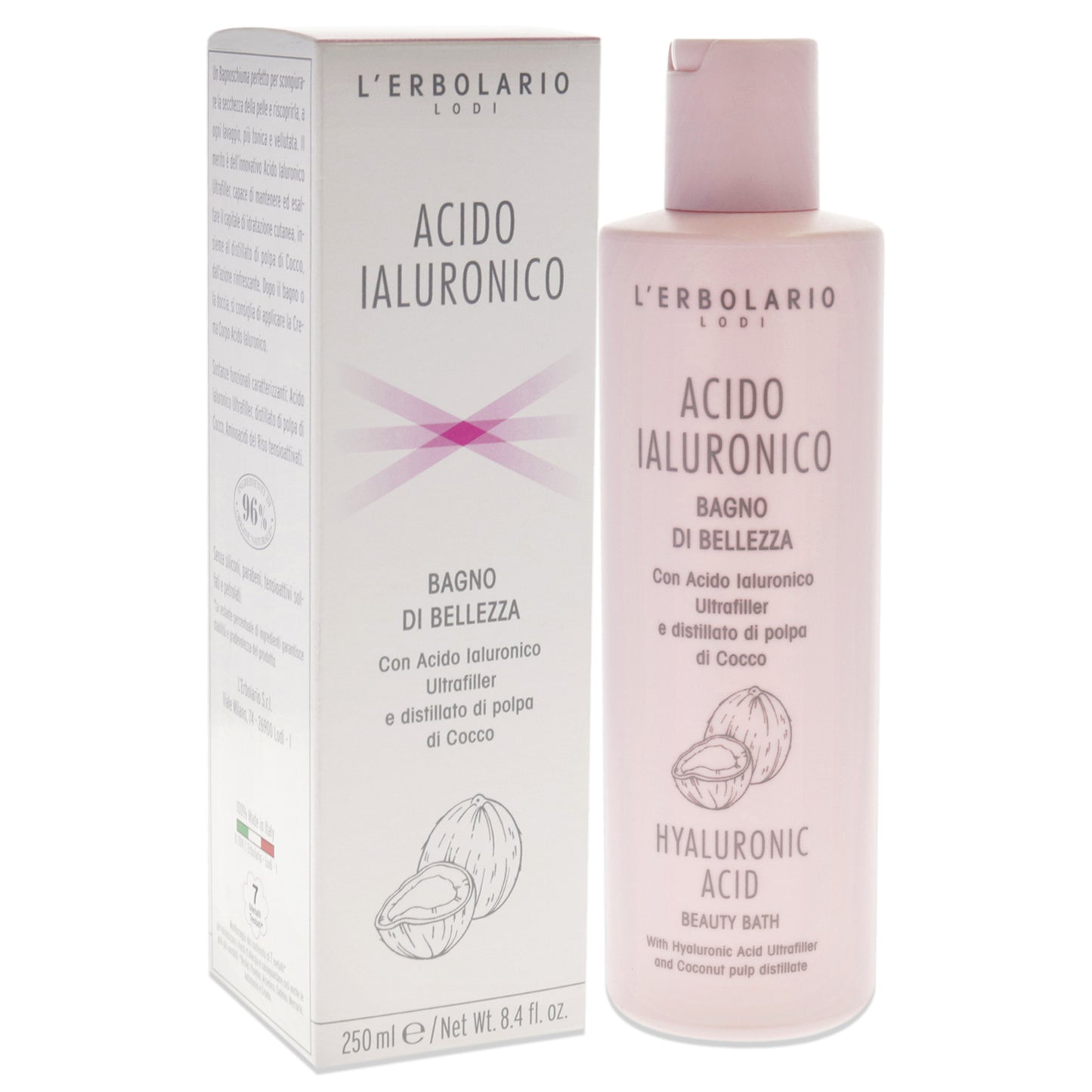 Hyaluronic Acid Beauty Bath by Lerbolario for Unisex - 8.4 oz Shower Gel