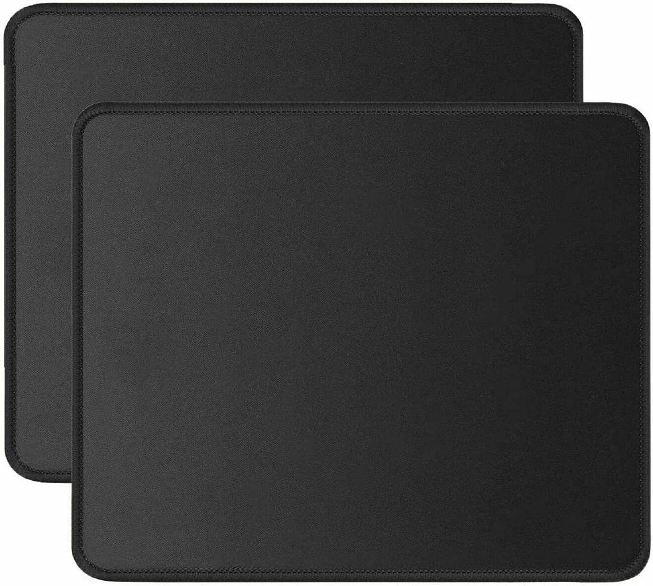 |2-Pack| Large Laptop PC Computer Notebook Gaming Mouse Pad Standard Size with Durable Stitched Edges and Non-Slip Rubber Base; High-Performance Optimized Anti Slip