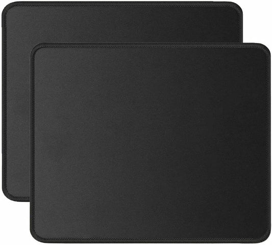 |2-Pack| Large Laptop PC Computer Notebook Gaming Mouse Pad Standard Size with Durable Stitched Edges and Non-Slip Rubber Base; High-Performance Optimized Anti Slip