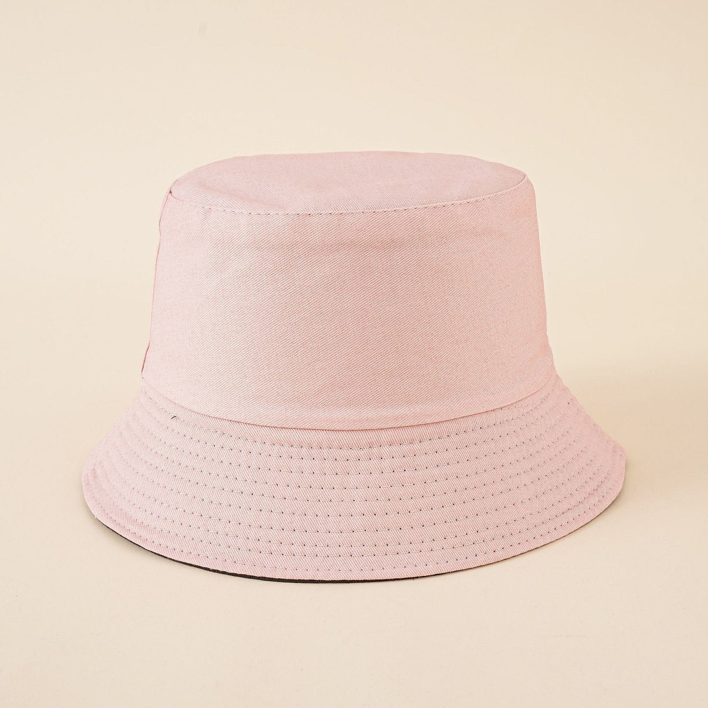 Hat new female Korean version of solid color simple fisherman hat double basin hat sun hat cover face female summer tide