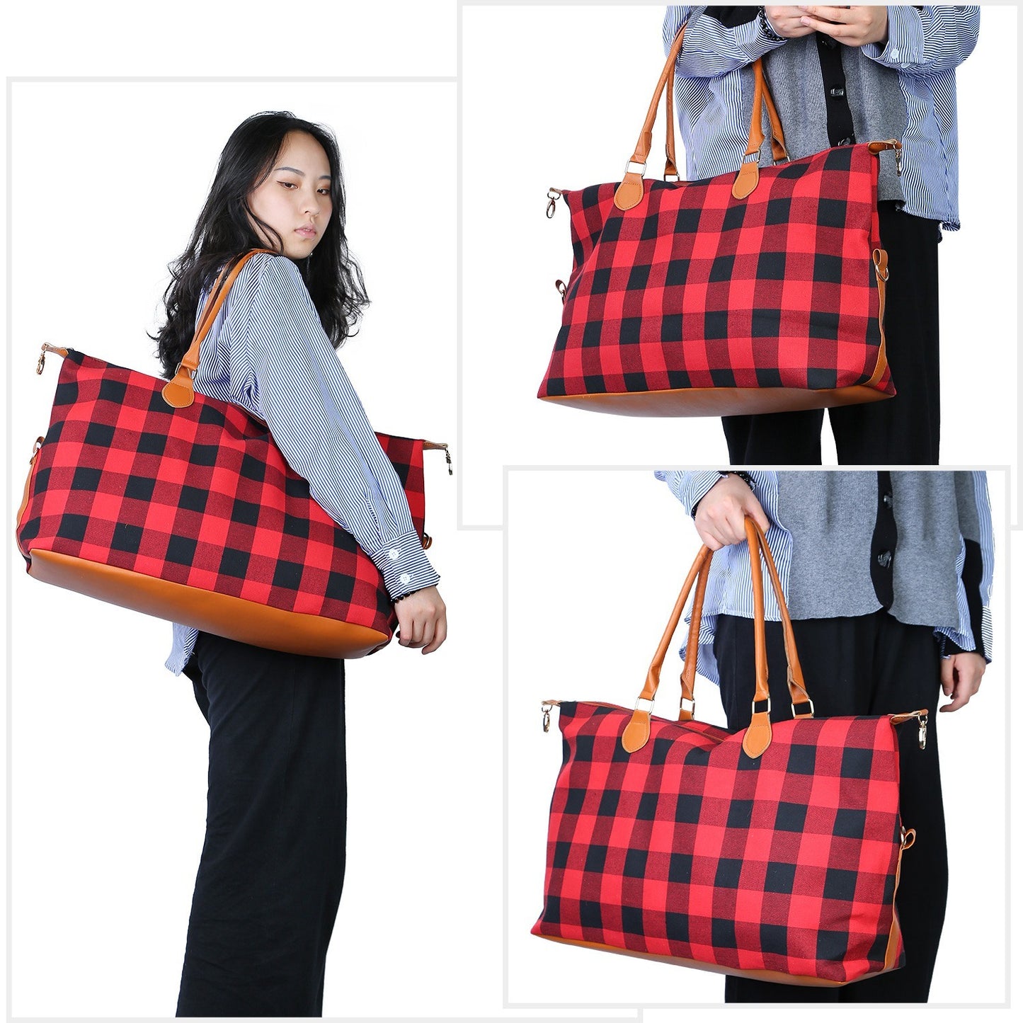 Women Duffle Bag Travel Luggage Bags Weekend Overnight Bag Tote Bags Shoulder Handle Bags