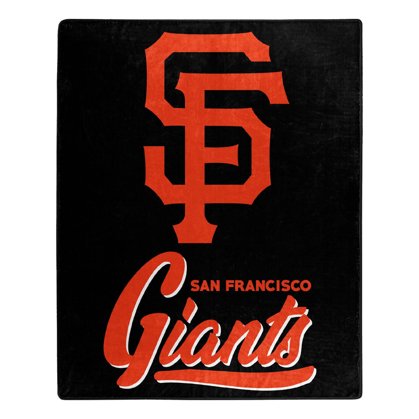 SF Giants OFFICIAL MLB "Signature" Raschel Throw Blanket; 50" x 60"