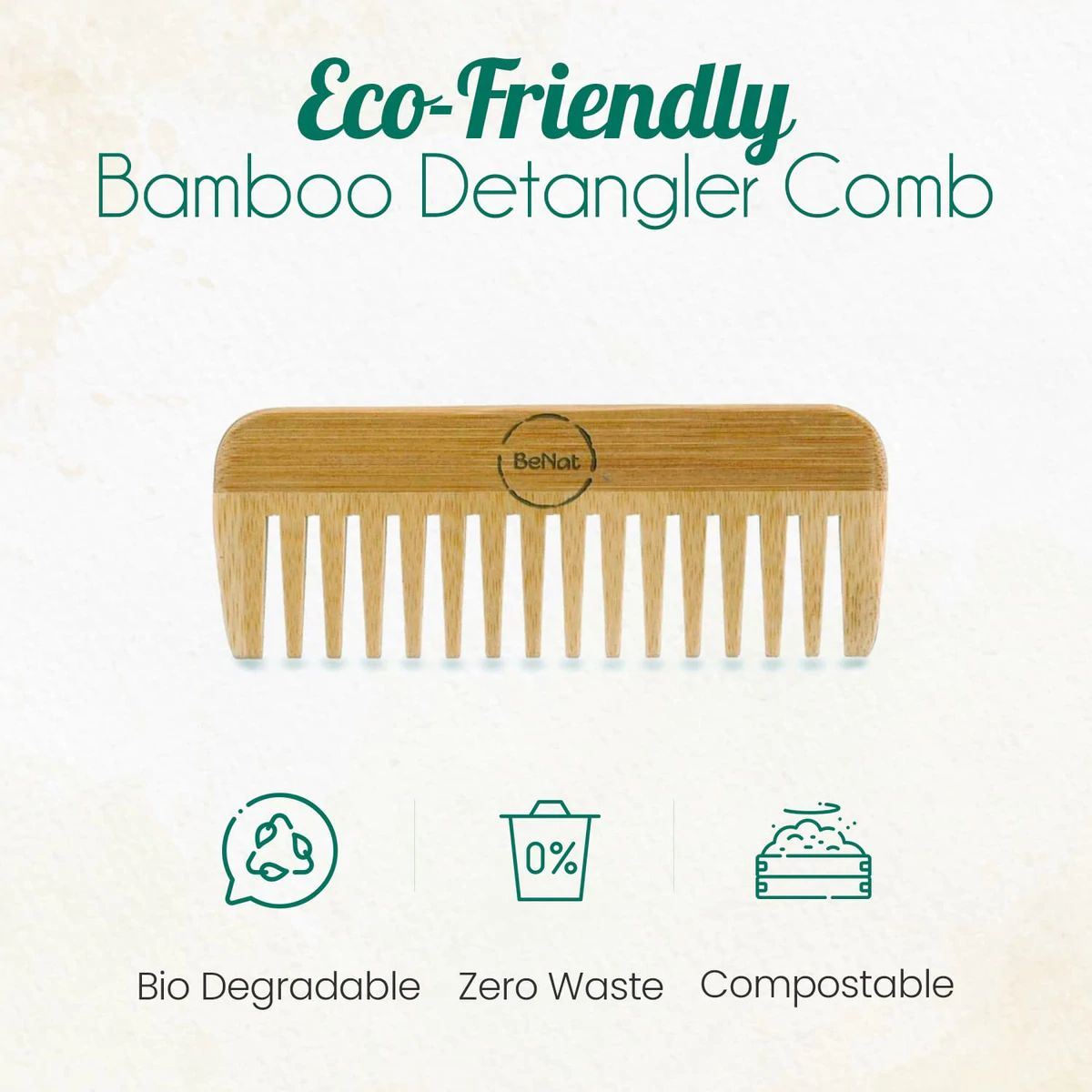 All-Natural Bamboo Comb