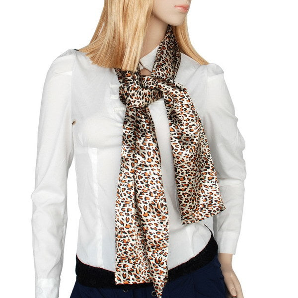 Blando Fashion Leopard Pattern Soft Natural Silky Scarf/Wrap/Shawl(Large)