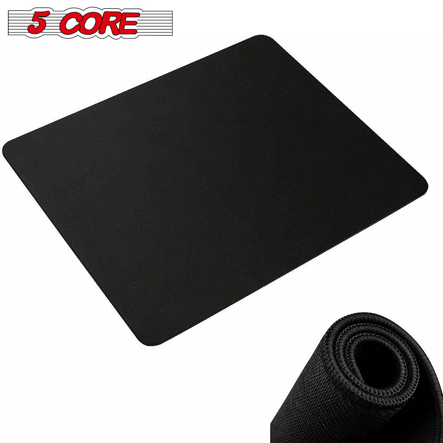 |2-Pack| Large Laptop PC Computer Notebook Gaming Mouse Pad Standard Size with Durable Stitched Edges and Non-Slip Rubber Base; High-Performance Optimized Anti Slip