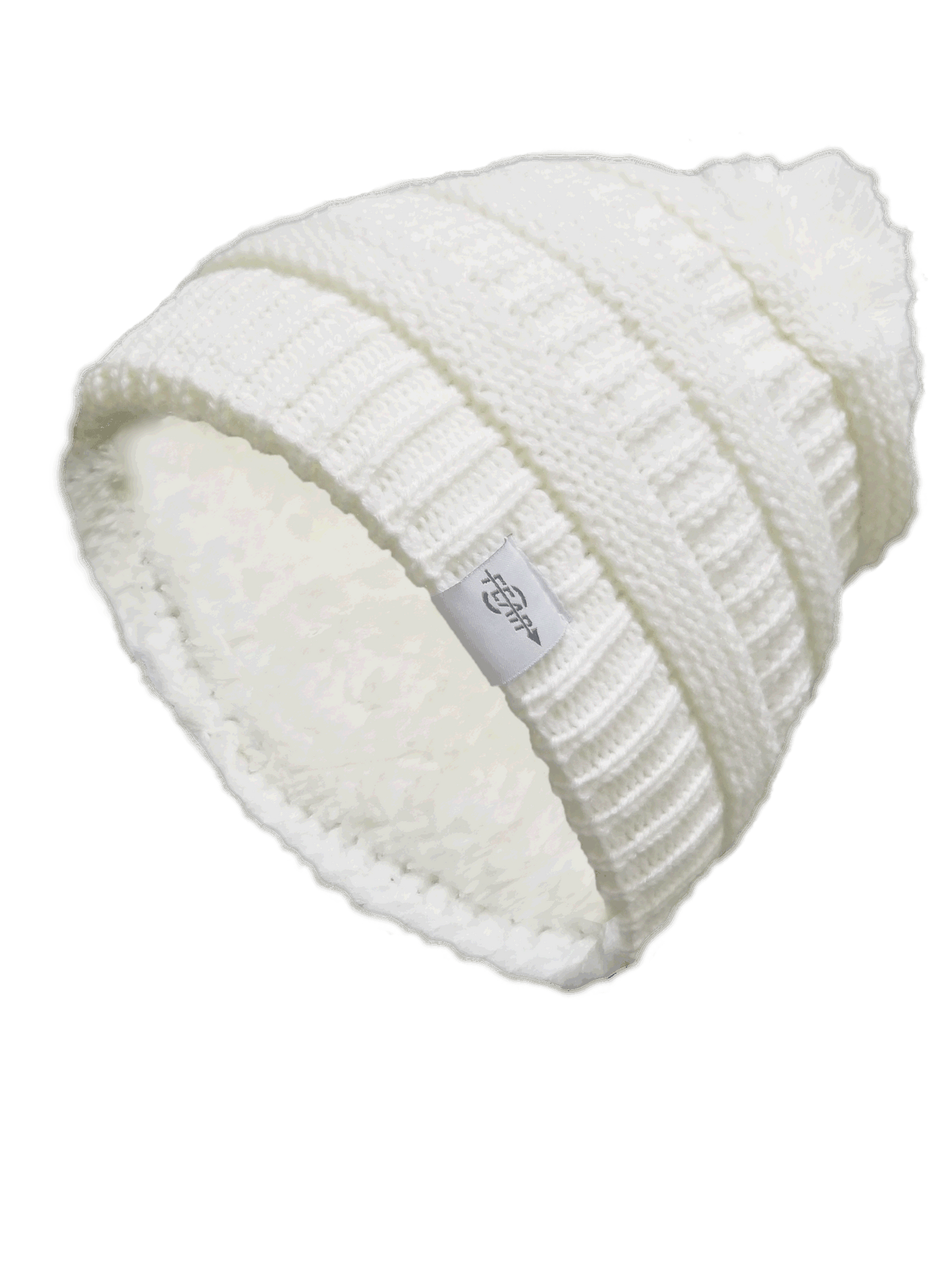 Fear0 NJ Warmest Plush Insulated Lining Knit Cable Pom-Pom Beanie Hat Women