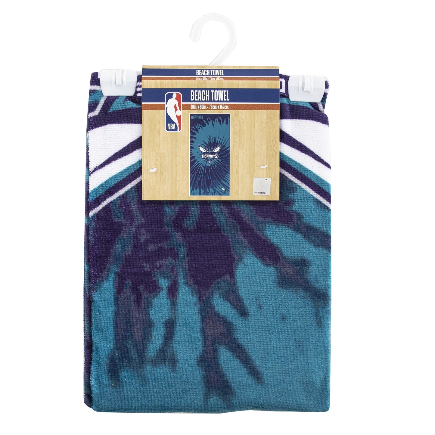 Hornets OFFICIAL NBA "Psychedelic" Beach Towel; 30" x 60"