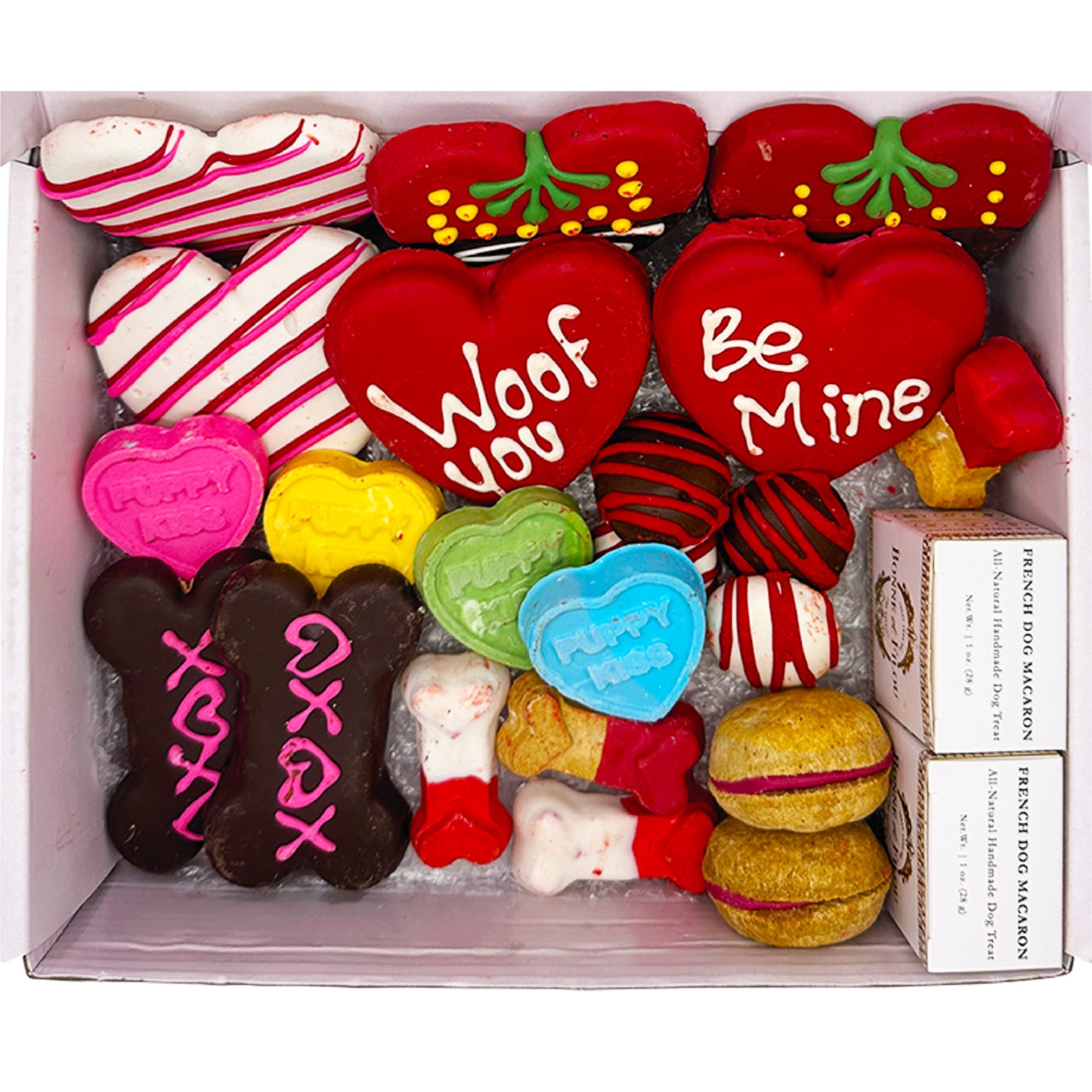 Valentines Love Themed Dog Treats Gift Box