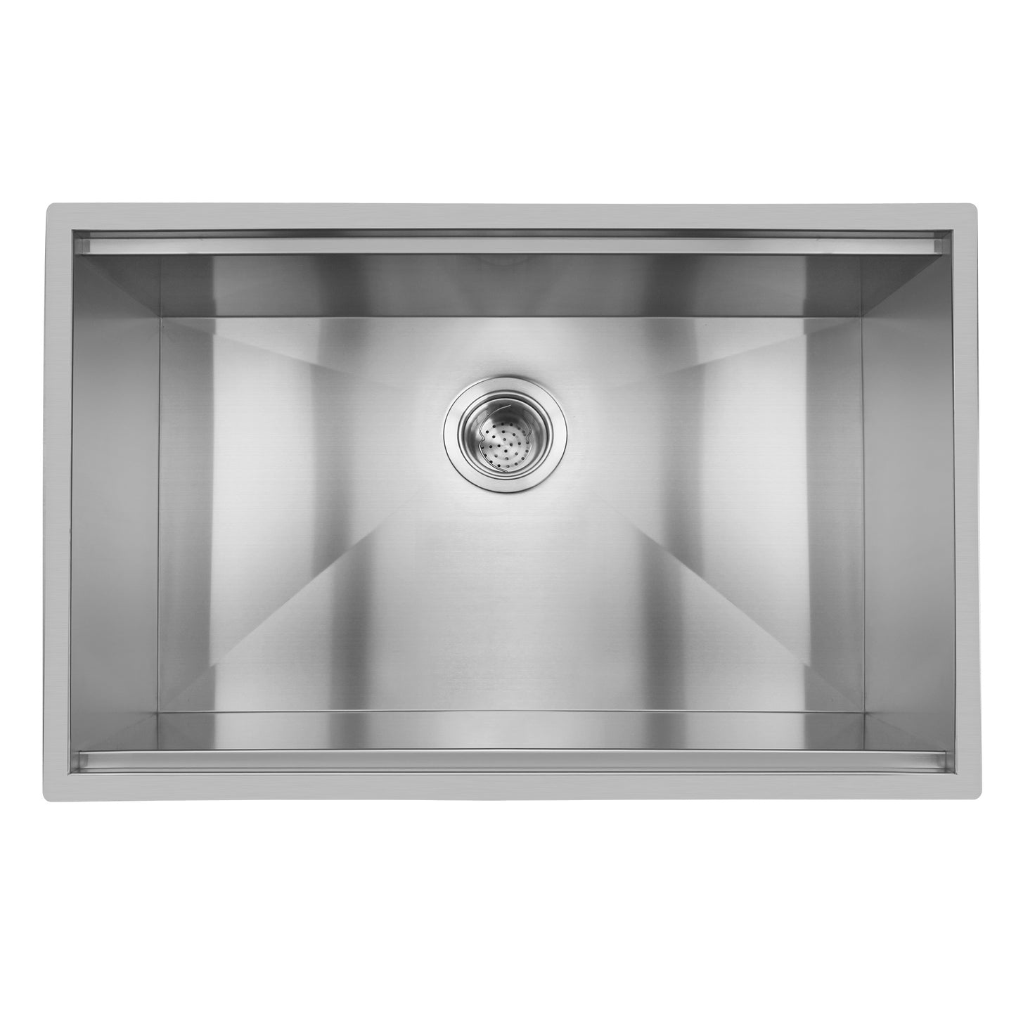 30 Inch Workstation Ledge kitchen Sink Undermount 304 Stainless Steel Single Bowl R10 Tight Radius Sink