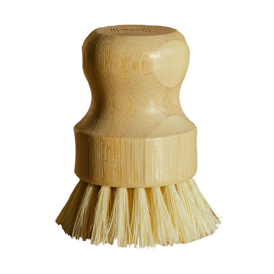 Cepillo para platos de fibra de sisal de bambú