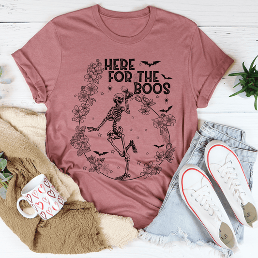 Here For The Boos Wine T-Shirt