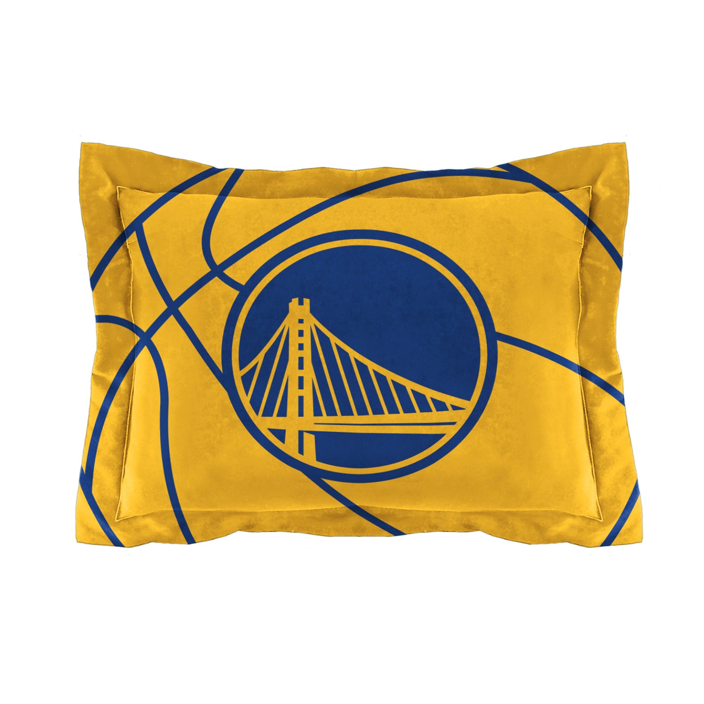 Warriors OFFICIAL NBA "Reverse Slam" Twin Comforter & Sham Set; 64" x 86"