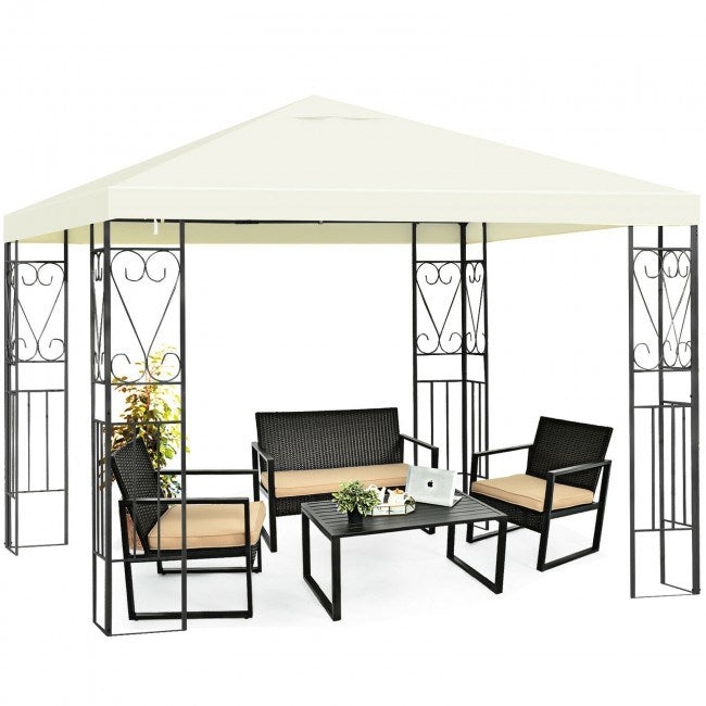 10' x 10' Patio Gazebo Canopy Tent Garden Shelter