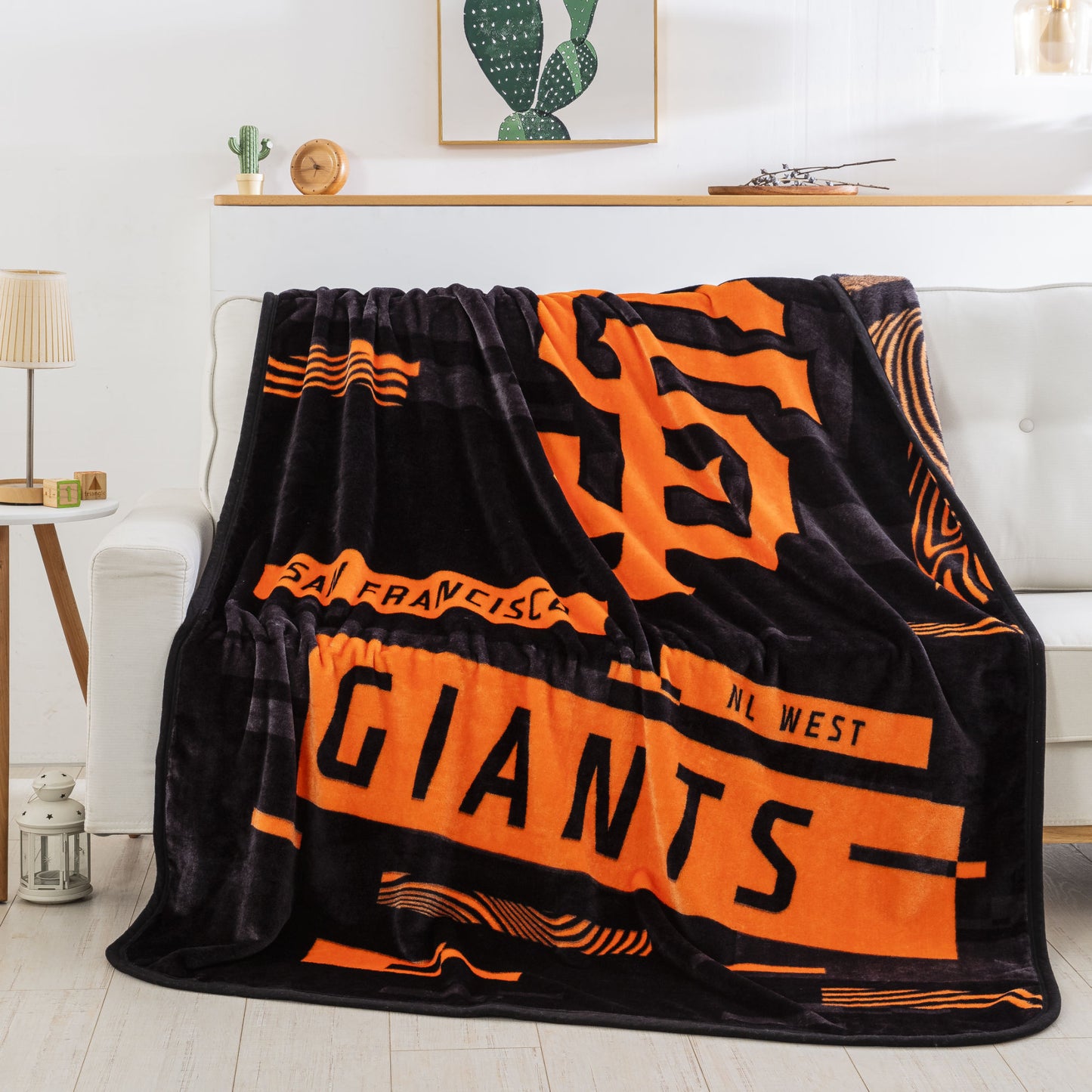 SF GIANTS Connector Velvet Reverse Pillow