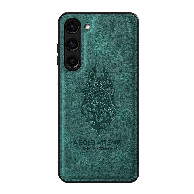 Case for Samsung Galaxy S23 Phone Case Soft TPU Samsung Galaxy S23 Phone Case(Samsung Galaxy S23-tiepi-wolf-hei)