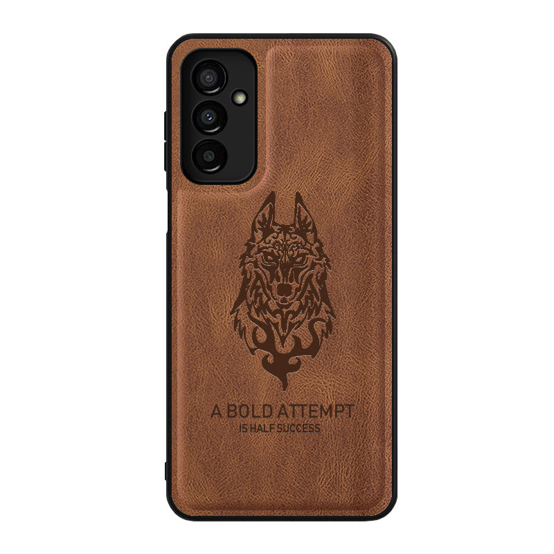 Case for Samsung Galaxy M23 5G/Samsung Galaxy F23 5G Phone Case Soft TPU Samsung Galaxy M23 5G/Samsung Galaxy F23 5G Phone Case(Samsung Galaxy M23 5G-tiepi-wolf-hei)