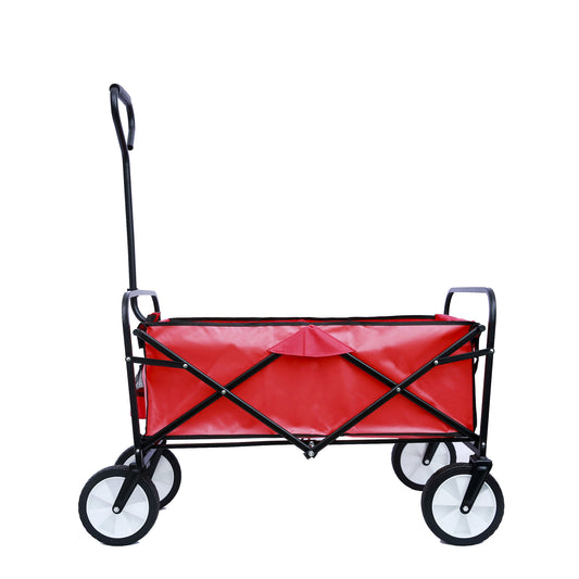 Outdoor Folding Wagon Garden ;  Large Capacity Folding Wagon Garden Shopping Beach Cart ; Heavy Duty Foldable Cart;  for Outdoor Activities;  Beaches;  Parks;  Camping