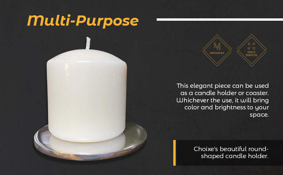 Multi-Purpose Round Candle Holder / Coaster