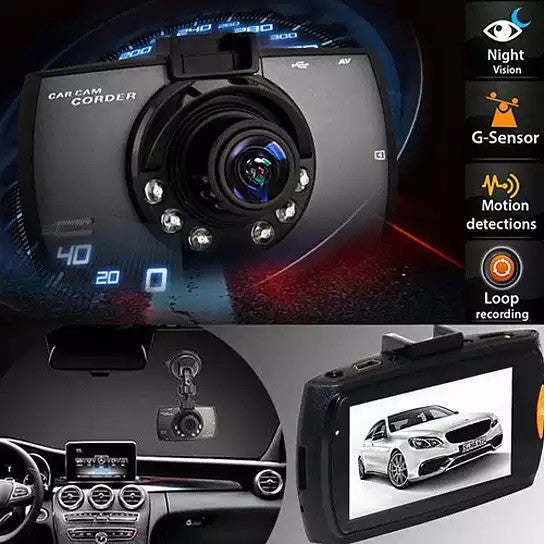 SafetyFirst HD 1080p Car Dash CamCorder with Night Vision