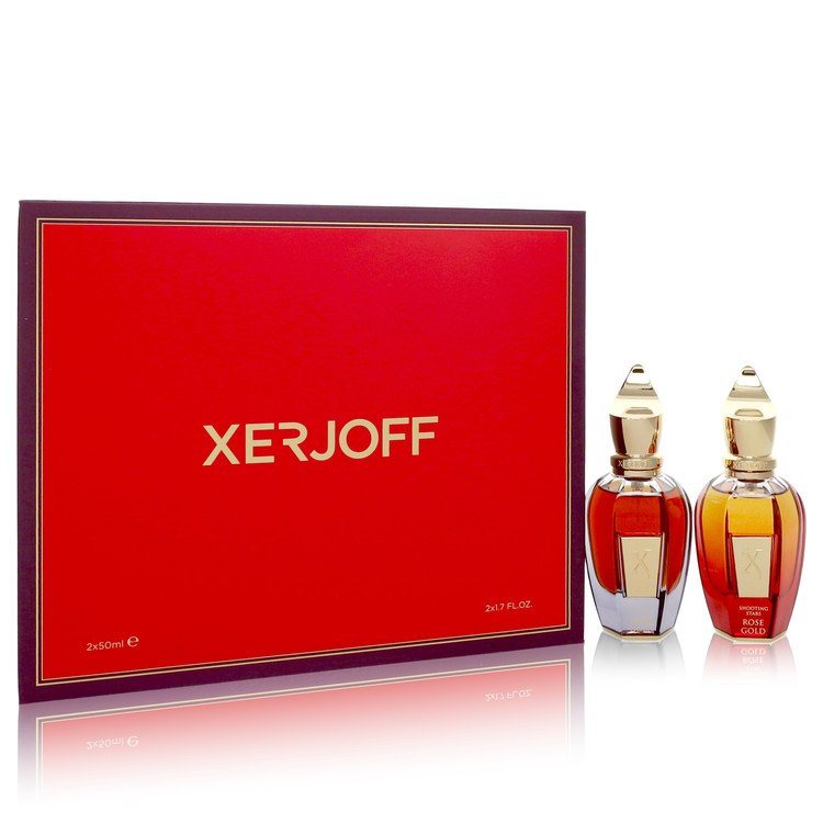 Shooting Stars Amber Gold & Rose Gold by Xerjoff Gift Set -- 1.7 oz EDP in Amber Gold + 1.7 oz EDP in Rose Gold