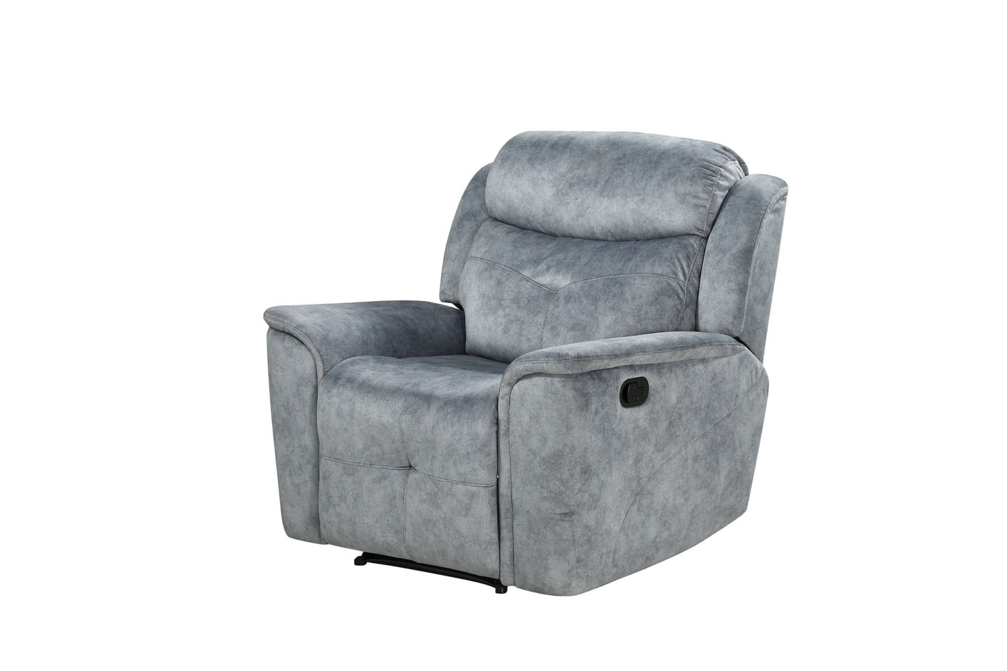 Mariana Recliner; Silver Gray Fabric