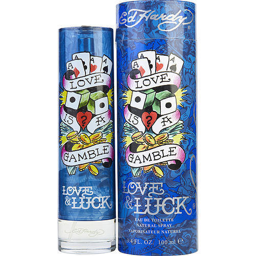 ED HARDY LOVE & LUCK by Christian Audigier EDT SPRAY 3.4 OZ