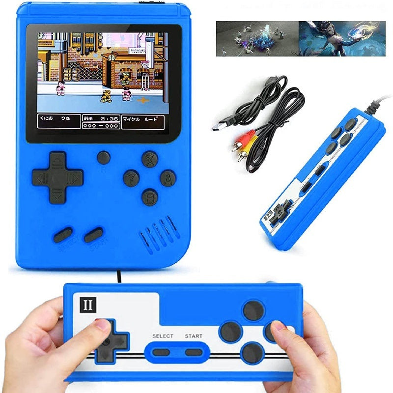 Retro Handheld Game Console; Portable Video Game Console For Children With 400 Classical FC Games 3.0-Inch Screen 1020mAh Rechargeable Battery Support For TV Connection And Two Players