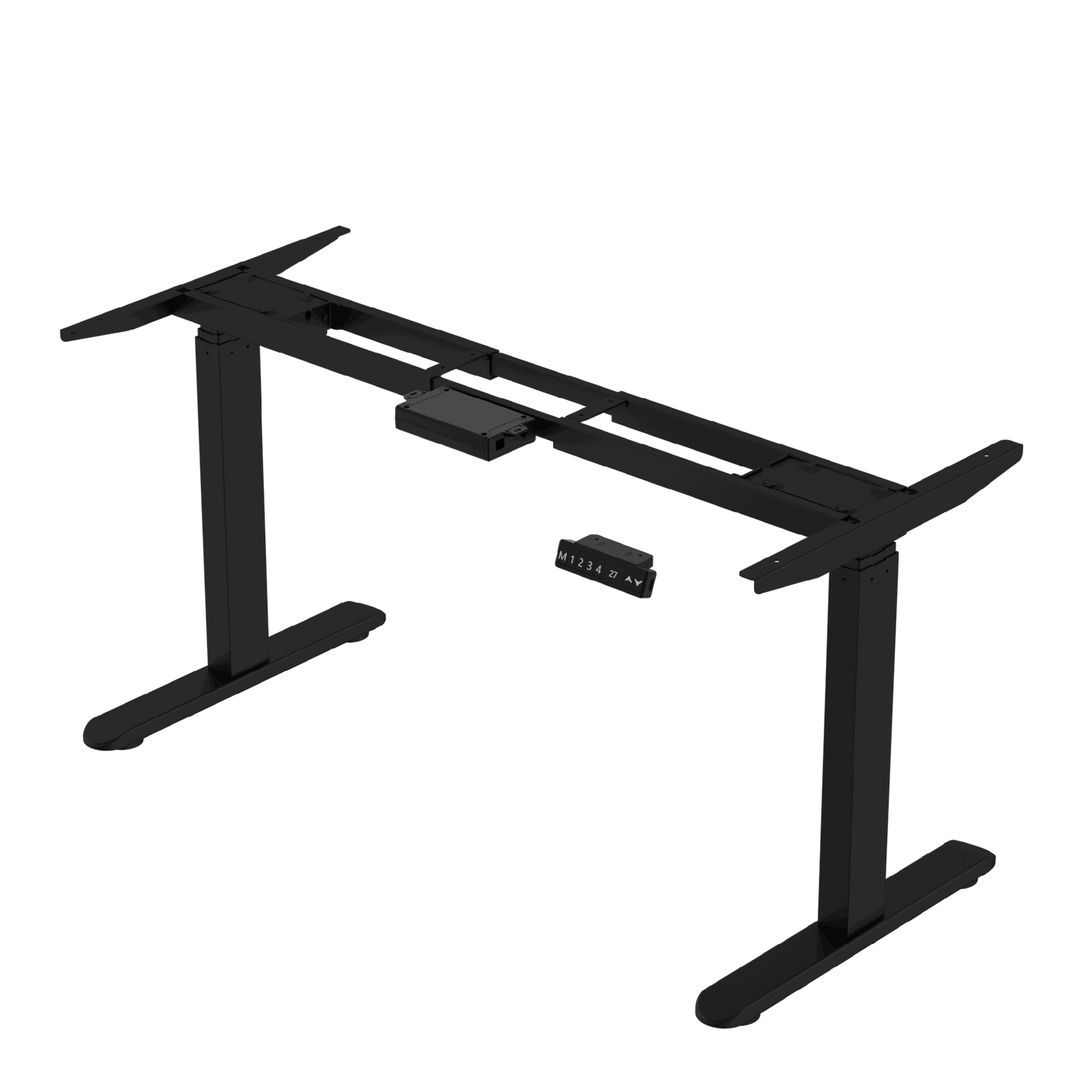 Electric Stand up Desk Frame, Dual Motor Load  Ergonomic Electric Standing Desk Frame 3-Stage Height Adjustable with Memory Controller - Frame Only