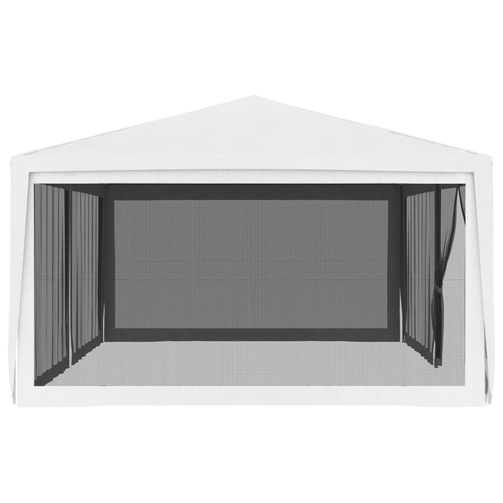 Party Tent with 4 Mesh Sidewalls 13.1'x19.7' White