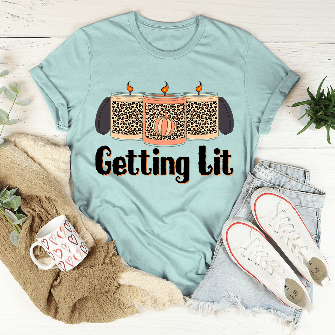 Getting Lit Fall Candles T-Shirt