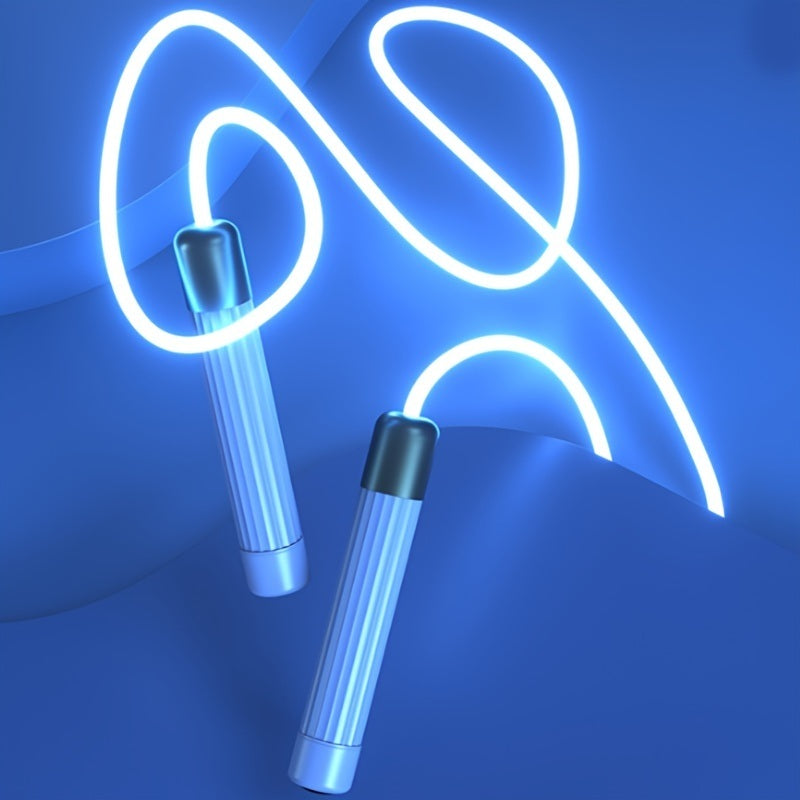 LED Glow-in-the-dark Jumping Rope; USB Chargeabe Luminous Jumping Rope For Men And Women; Home Fitness Workout Accessories