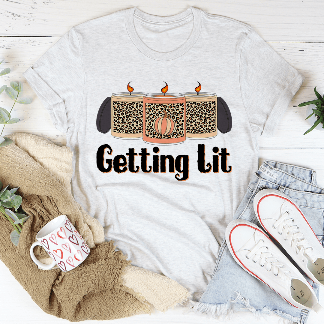 Getting Lit Fall Candles T-Shirt