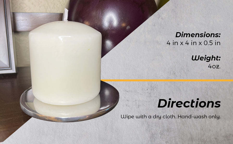 Multi-Purpose Round Candle Holder / Coaster