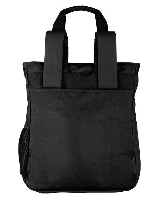 Men's Reflective Convertible Backpack Tote - BLACK/ CARBON - OS