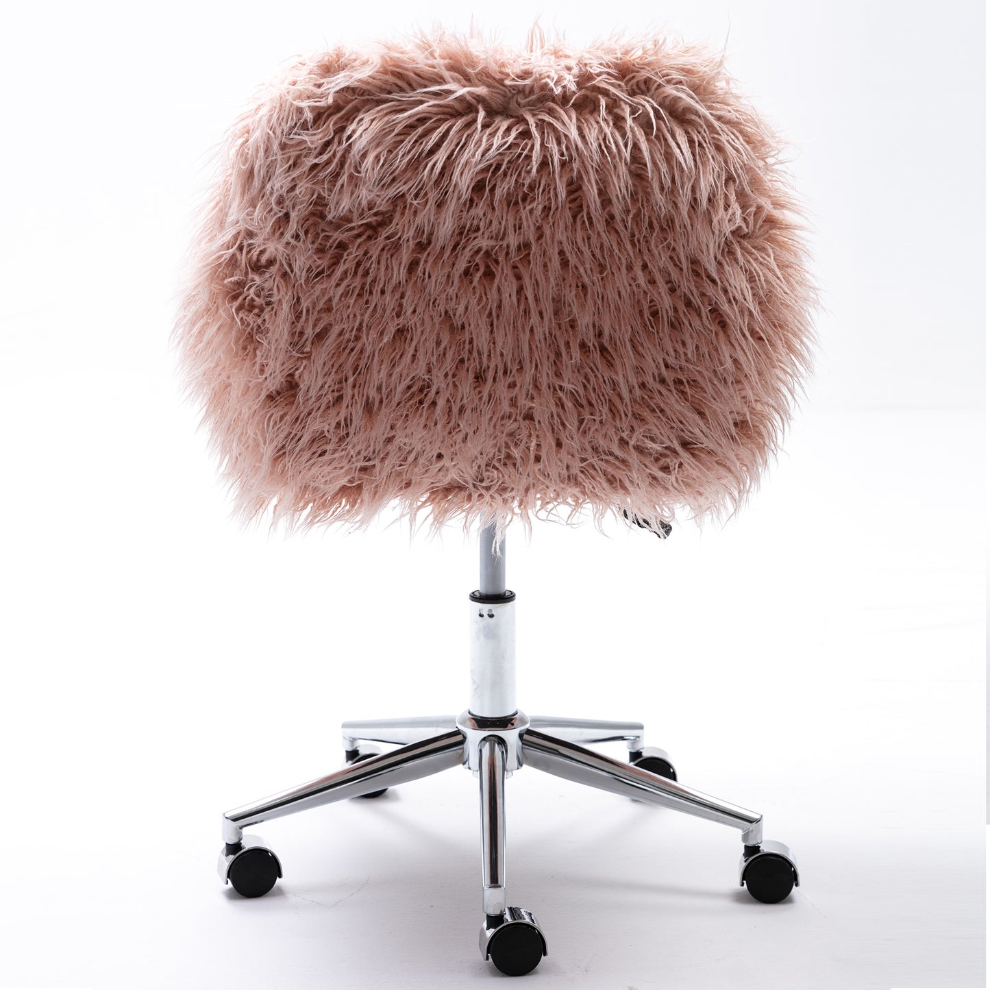 Modern Faux fur home office chair; fluffy chair for girls; makeup vanity Chair