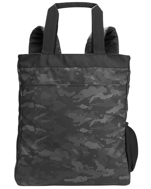 Men's Reflective Convertible Backpack Tote - BLACK/ CARBON - OS